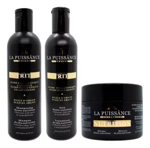 comprar Kit La Puissance Nutre Argan Shampoo + Tratamiento + Mascara