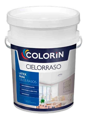 Látex Especial Antihongo Cielorraso 10l Blanco Mate Colorín