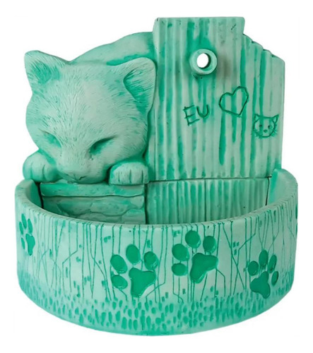 Bebedouro Para Gato Fonte De Água Prime Verde Bivolt