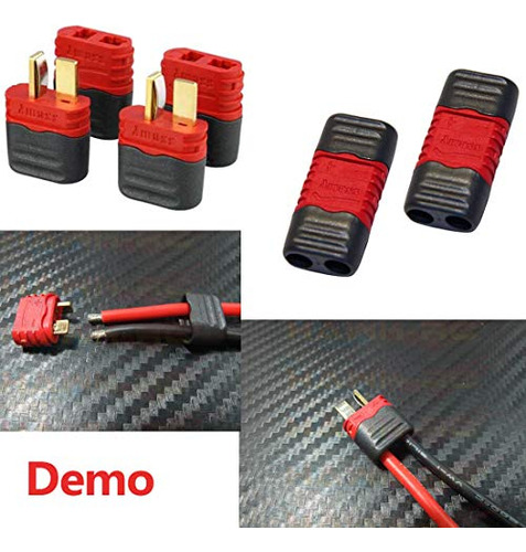 Deans Connector | Deans Plug | Conector T, Versión Mejorada,