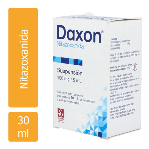 Daxon 100mg/5ml Caja Con Frasco Con Polvo Para 30 Ml De Mezc