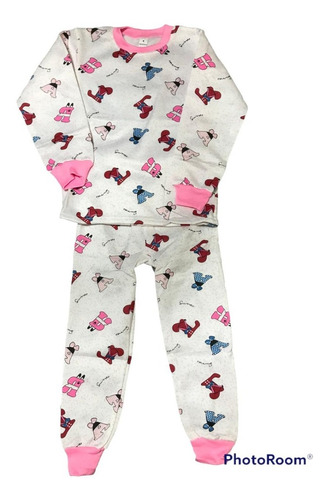 Pijama Conjunto Niña Forro Polar Pantalon + Poleron