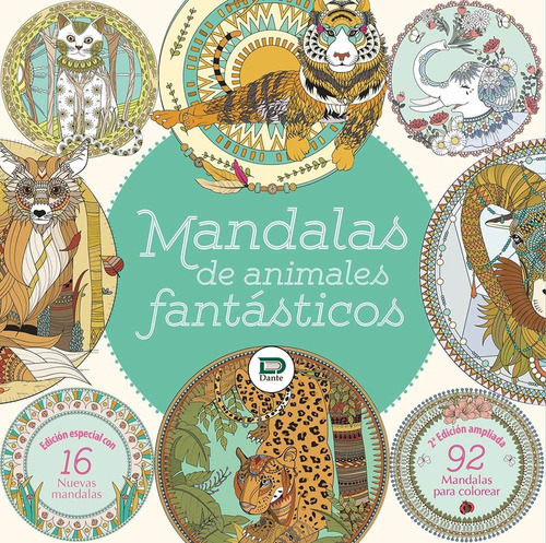 Libro Mandalas De Animales Fantasticos, Mexico (colorear)