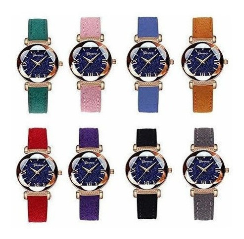 Weicam Reloj De Pulsera Para Mujer Y Niña De Piel Sintetic