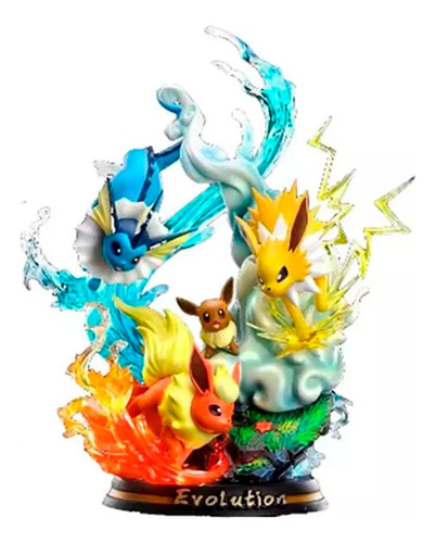 Pokemon Figura Eevee Evoluciones Jolteon Vaporeon Flareon