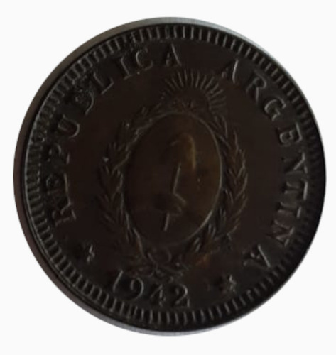 Moneda Argentina 1942 2 Centavos