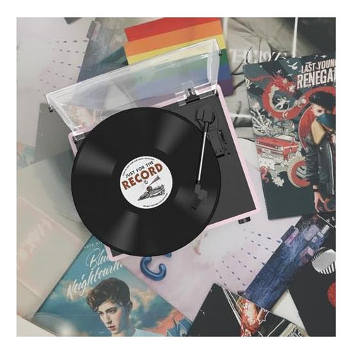 Jugador De Discusión De Vinilo Con Altavoces Giradrones Para