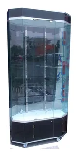 Aparador Vitrina De Diamante Ajustable Exhibidor 85x40x180,