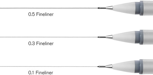 Winsor & Newton Fineliner Bolígrafo De Punta Fina, Surtido,