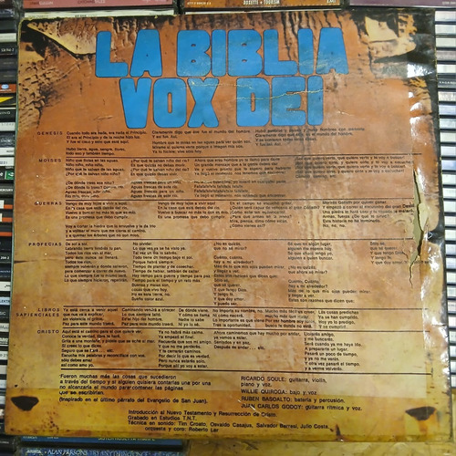 La Biblia - Vox Dei - Lp Estándar (Usado)