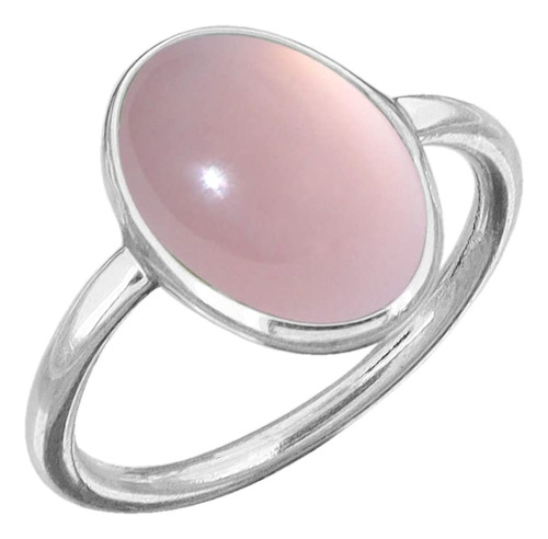 Anillo De Plata Cuarzo Rosa | Anillo De Cuarzo Rosa Ova...