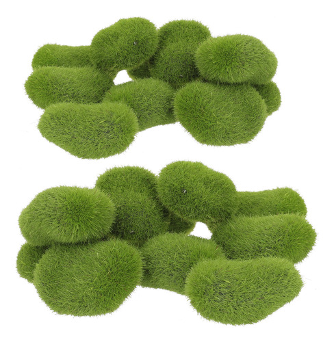 Adorno De Pared Con Piedra Artificial De Musgo Artificial, M