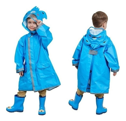 Pull Beads Cute Boys And Girls Raincoat