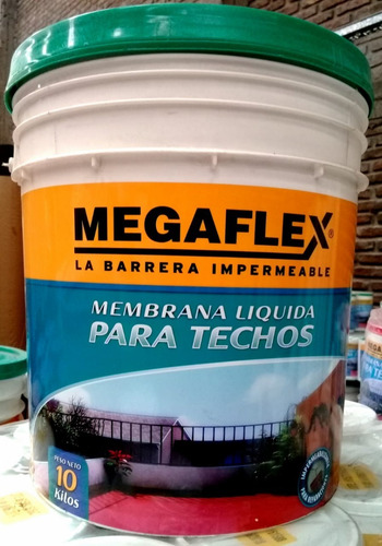 Membrana* Liquida Megaflex X 10kg Blanco Verde O Rojo