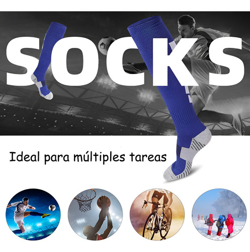 2 Pares De Calcetines De Fútbol Calcetines Deportivos