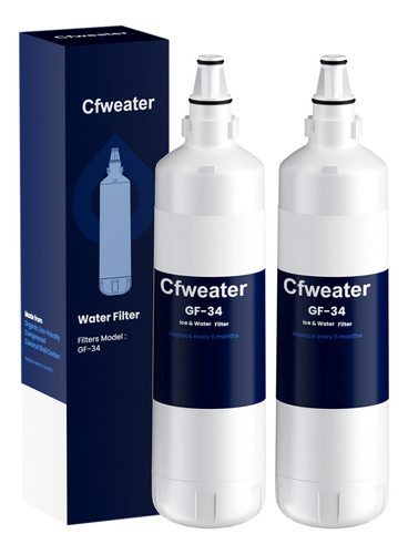 Cfweater 7012333 Filtro De Agua Para Maquina De Hielo, Repue