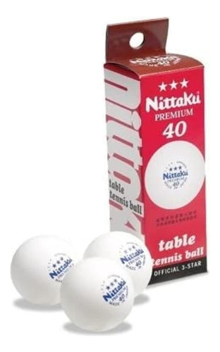 Pelotas De Tenis De Mesa Nittaku De 3 Estrellas Premium Para