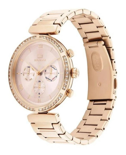 Reloj Tommy Hilfiger Mujer Luna Multifuncion Acero 1782391 Color de la malla Dorado rose Color del fondo Dorado rose