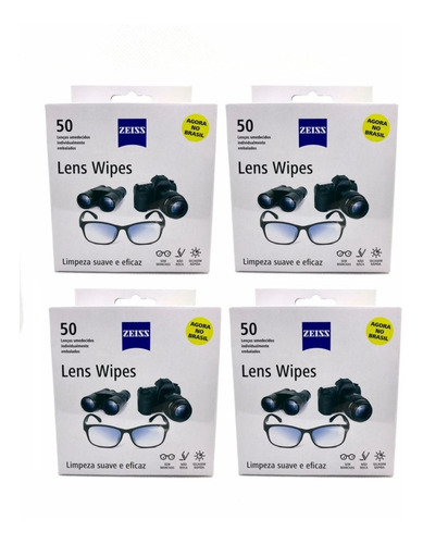 Imagem 7 de 9 de Lens Wipes Zeiss Com 200 Lenços Umedecidos