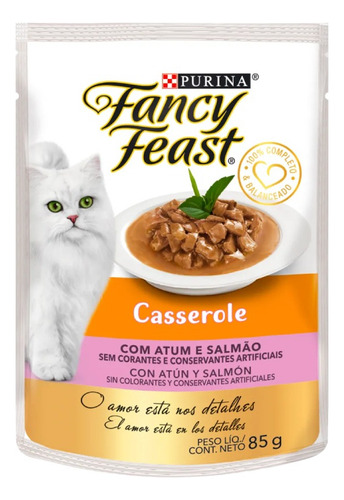 Fancy Feast Casserole Atún Y Salmón Para Gatos 85 G