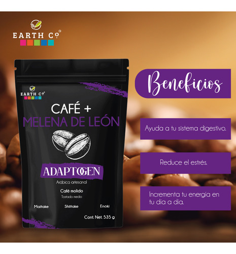 Café + Adaptogeno Y Prensa Francesa 800ml Café Funcional