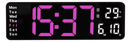 Reloj Digital Grande De 13 Pulgadas Con Fecha De Temperatura