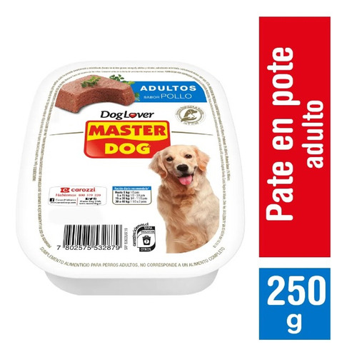 Alimento Húmedo Perro Masterdog Pollo 250 G
