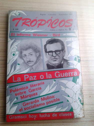 Revista Trópicos 1981 Paz Guerra Wiesner Bird García Márquez