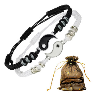 Pulsera Manilla Yin-yang Parejas Amor Y Conexion + Empaque