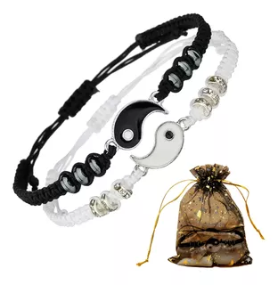 Pulsera Manilla Yin-yang Parejas Amor Y Conexion + Empaque