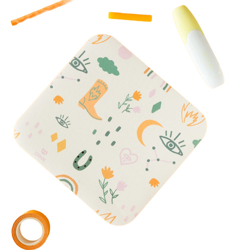 Mousepad Con Formas Pvc Antideslizante Oficina Mouse Compu Boho