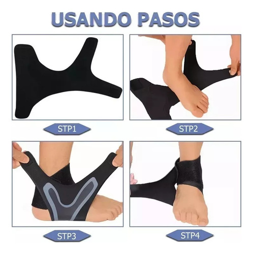 2 Pares De Fascitis Plantar Con Soporte Para El Tobillo