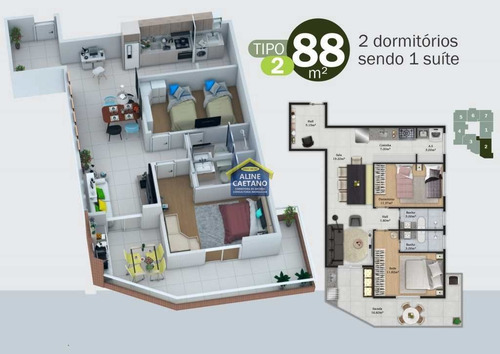 Imagem 18 de 23 de Apartamento Com 2 Dorms, Entrada Facilitada! - Vplt003