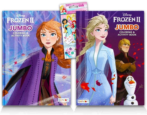 Disney Frozen Juego De 2 Libros Para Colorear Con Más De 100