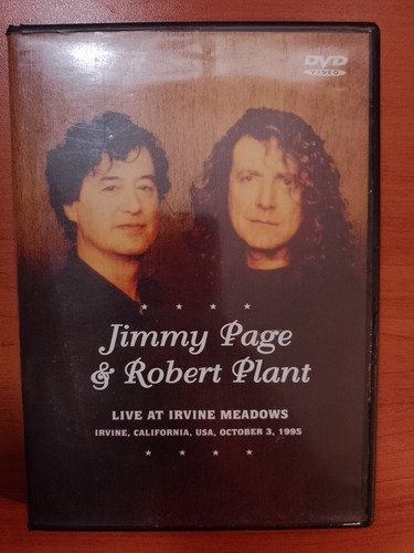 Jimmy Page Robert Plant Live Ay Irvine Meadows Dvd La Plata 