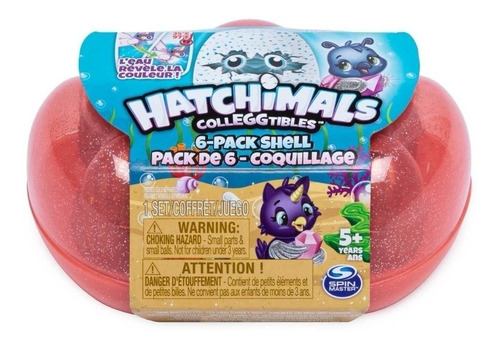 Concha Rosa Hatchimals Colleggtibles Pack 6 Figuras Spin Mas