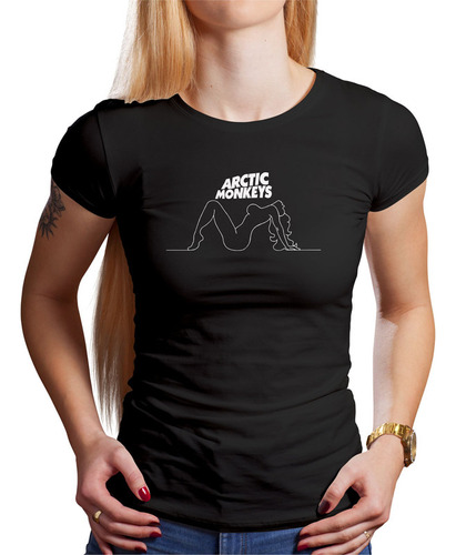 Polo Dama Artic Monkeys Silueta (d1289 Boleto.store)