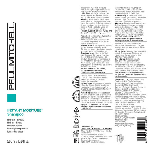 Shampoo De Umidade Instantânea Paul Mitchell, Hidrata Cabelo