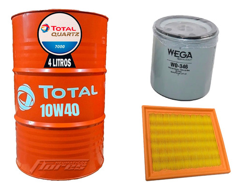 Cambio Aceite 10w40 4l + Kit Filtro Vw Golf Vii 1.6 Variant