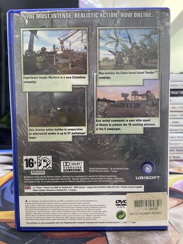 Jogo Ghost Recon Jungle Storm Ps2 Europeu Leia A Descrição! (Usado)