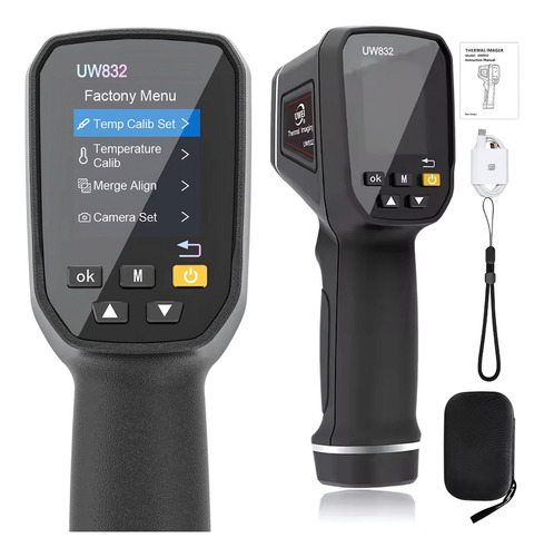 Camera Termografica Vazamento Temperatura Laser Termografo Infravermelho Medição -30c° A +500cº Pistola Termômetro Termica Digital Calibração Recarregável Industrial Temperatura