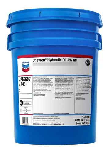 Aceite Hidráulico 68 En Balde 18.93 Lts Chevron Usa