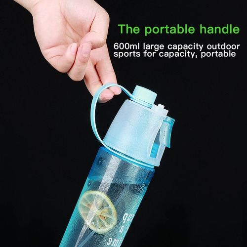 Imagen 7 de 9 de Botella De Agua Deportiva Con Atomizador Para Refrescarse