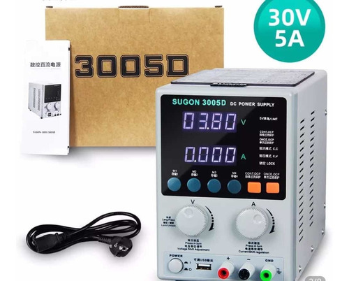 Fonte De Alimentação Sugon 3005d Bancada 30v 5a 110v