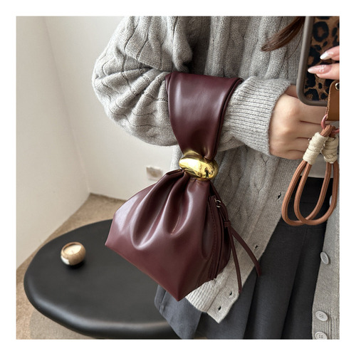 Bolso De Fiesta Simple Con Cierre Lateral De Pu Clutch