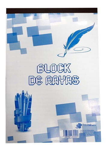 Block De Rayas 40 Hojas - 80 Páginas Por 2 Block