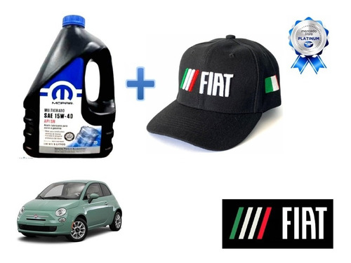 Garrafa Aceite Mopar + Gorra Fiat 500 2012 A 2020