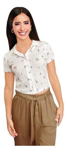 Camisa Casual Mujer Blanco 970-25