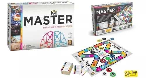 Jogo Tabuleiro Perguntas E Respostas Master Júnior Educativo - R$ 112,9