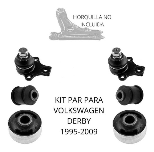 Kit Bujes Y Par Rotulas Para Volkswagen Derby 1995-2009